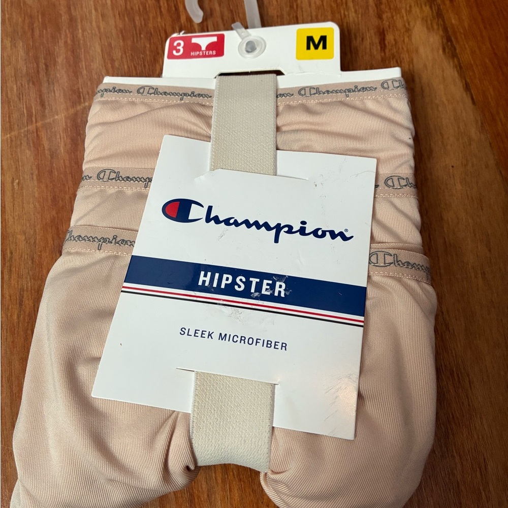 Champion 3 Pairs Black Logo Microfiber Hipster Pack